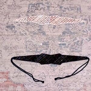 Nina Ricci Vintage Satin Beaded Cumberbund Waist Belts